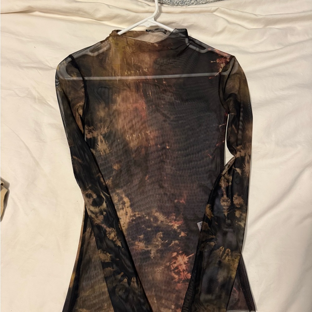 Tie-Dye Long Sleeve Women's Top